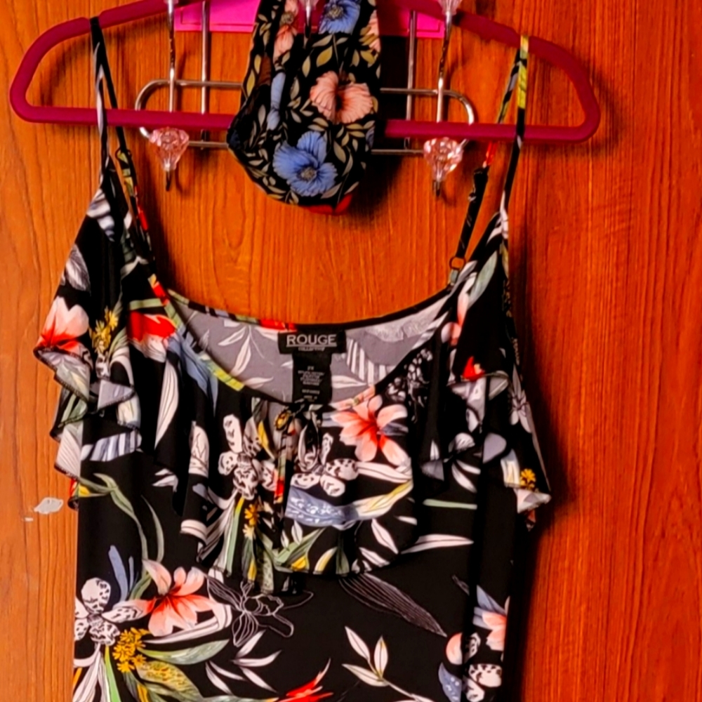 Plus Size Luau Maxi Dress w/Matching Head Band